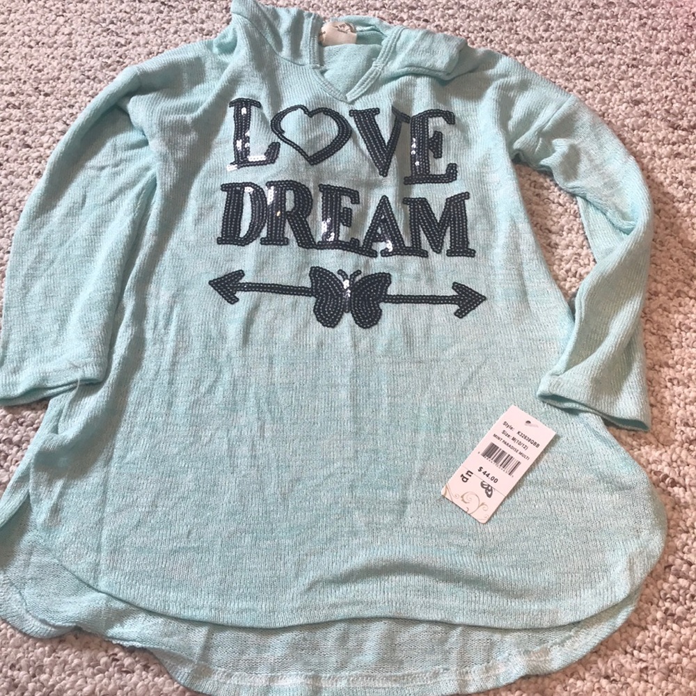 NWT Hoodie Top 10/12🦋